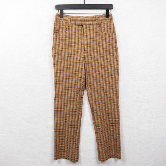 URBAN OUTFFITTERS Mensy Plaid Straight Crop Trouser Pants Academia Twee Hippie 4 - Picture 2 of 11